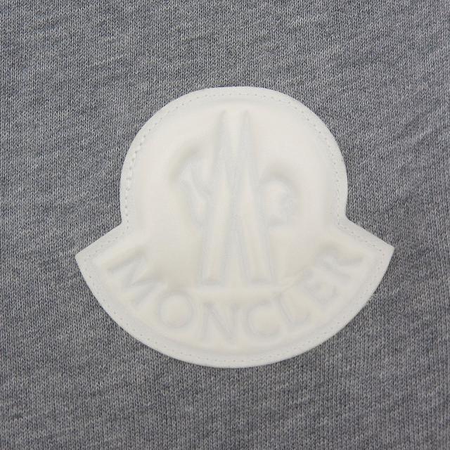 極美品▲MONCLER モンクレール 2020年製 コットン ロゴワッペン付 スウェットパンツ ジョガーパンツ グレー S トルコ製 正規品 メンズ_3