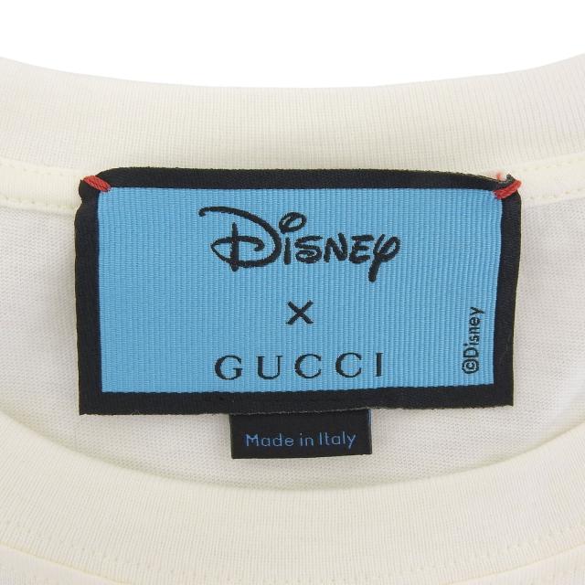 未使用品▲GUCCI×Disney グッチ×ディズニー 21SS 615044 コットン100％ ロゴ ドナルドダック オーバーサイズ 半袖Ｔシャツ XXS 正規品_3