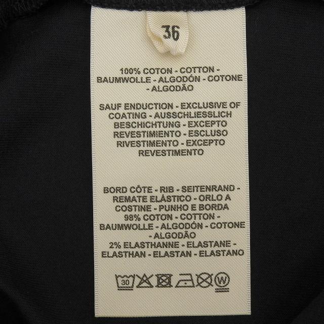 未使用品▲HERMES エルメス 24AW 4H4643DA カルトゥッシュ モール コットン100％ 半袖Ｔシャツ ブラック 36 フランス製 レディース_4