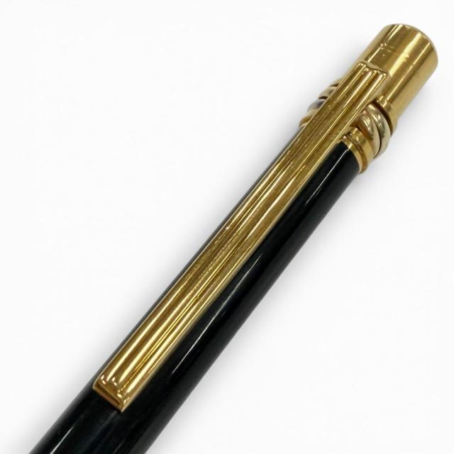 美品▽Cartier カルティエ トリニティ ツイスト式 ボールペン ブラック