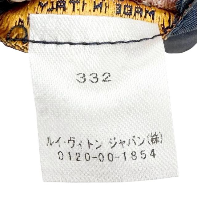 美品△LOUIS VUITTON ルイヴィトン M75874 エシャルプ ロゴマニア レインボー ウール シルク モノグラム マフラー グレー マルチ 正規品_7