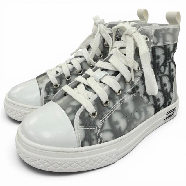 未使用品☆Christian Dior クリスチャンディオール B23 オブリーク ハイトップ ハイカットスニーカー 31 JP19cm相当 キッズ 定価125000円