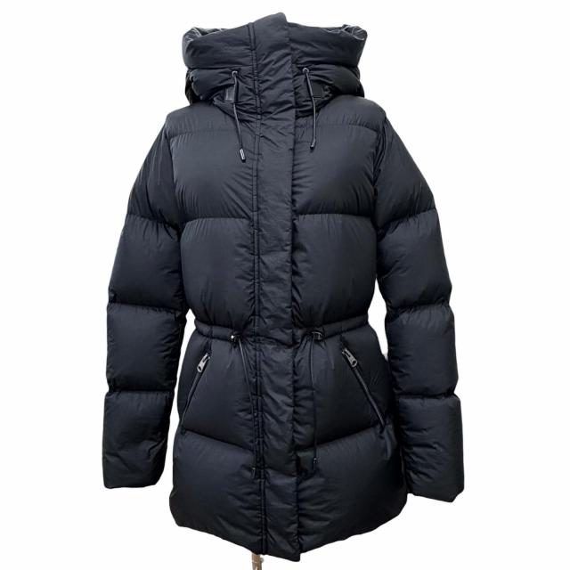美品△MACKAGE マッカージュ 24AW 11122246-2A FREYA ロゴワッペン フーデッド ダウンジャケット ブラック XS 正規品 ガーメント付き
