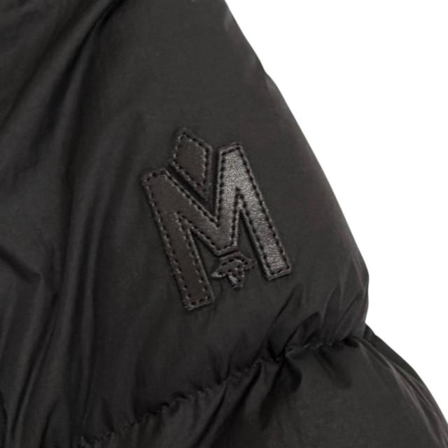 美品△MACKAGE マッカージュ 24AW 11122246-2A FREYA ロゴワッペン フーデッド ダウンジャケット ブラック XS 正規品 ガーメント付き_6
