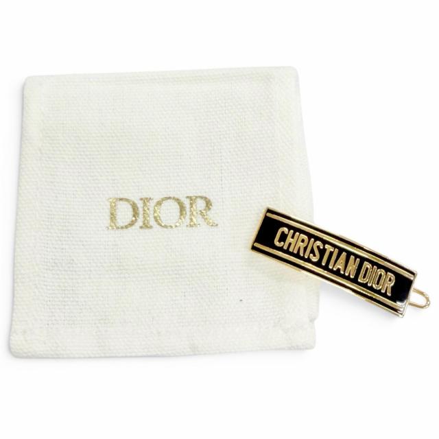 美品△Christian Dior クリスチャンディオール ロゴ ヘアピン ヘア