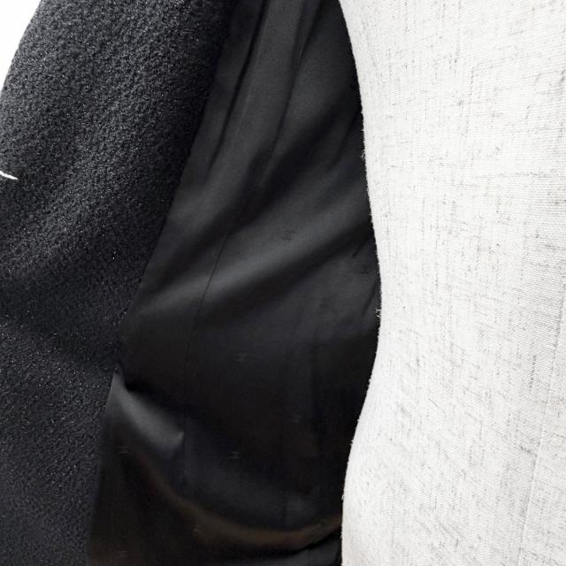 極美品△CHANEL シャネル ヴィンテージ P05420 95A ウール ココマークボタン ラメ ツイード ジャケット ブラック 40 仏製 レディース_4