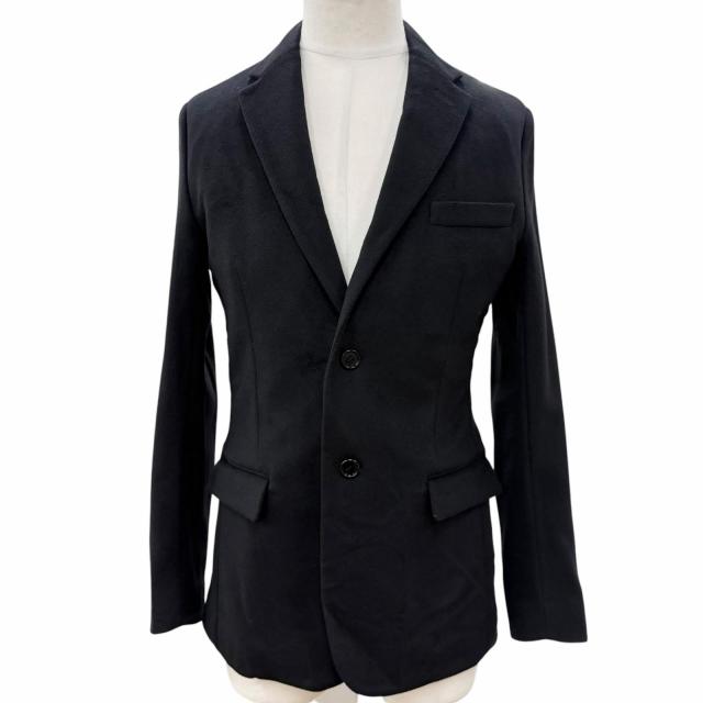 極美品▼DIOR ディオール オム 933C224A3225 カシミヤ100% ロゴ入りボタン シングルジャケット テーラード ブラック 46 正規品 メンズ