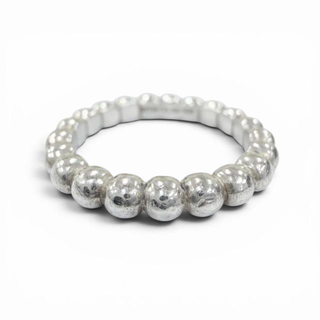 美品☆TIFFANY&amp;Co. ティファニー ハードウェア ボールリング AG925 アクセサリー リング 指輪 シルバー JP9号相当 重量2.9g レディース