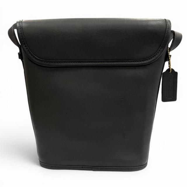 未使用品★COACH コーチ ヴィンテージ JACKSON BUCKET オールド コーチ グローブレザー バケツ型 ショルダーバッグ ブラック USA製_1