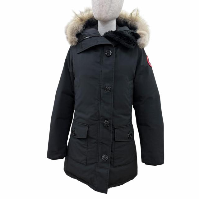 良品☆CANADA GOOSE カナダグース 2603JL BRONTE PARKA ブロンテパーカ ファー・フード付 ダウンコート ブラック S 正規品 レディース