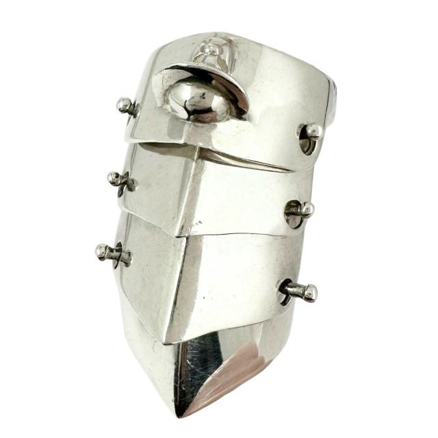 極美品▲Vivienne Westwood ヴィヴィアンウエストウッド アーマーリング 指輪 925 シルバー M 重量14.6g レディース 箱・保存袋付き