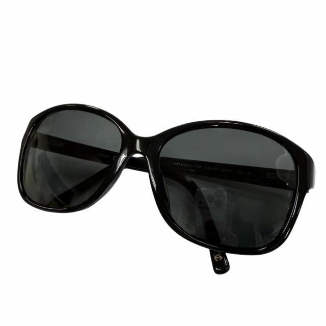 美品▼CHANEL シャネル サイドチェーン ココマーク アイウェア サングラス ブラック 59□17 135 デモレンズ イタリア製 メンズ