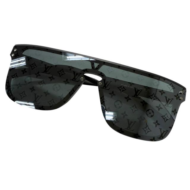 極美品□LOUIS VUITTON ルイヴィトン 2023年製 Z1082E サングラス・LVワイメア モノグラム ブラック 93L 145 デモレンズ イタリア製
