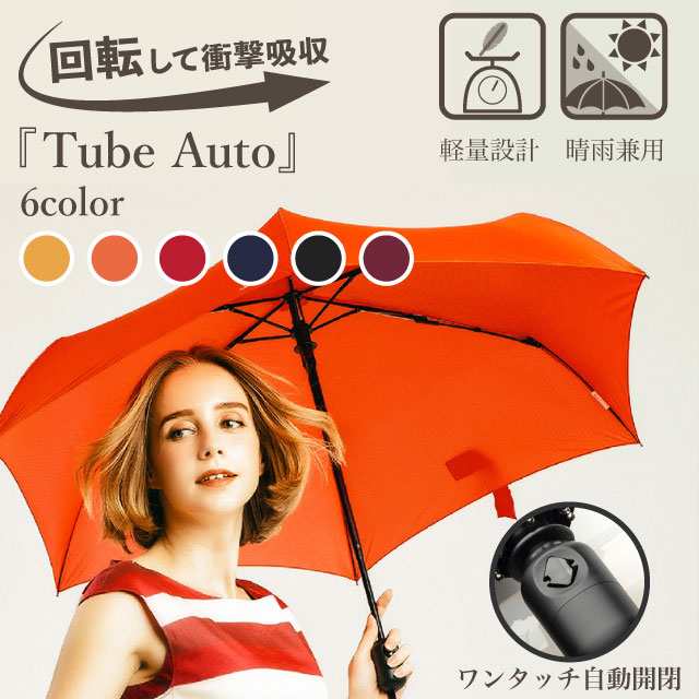 ｕｖ対策 日傘 軽量 折りたたみ傘 Tube Auto メンズ レディース 大きい 折り畳み傘 超撥水 梅雨対策 晴雨兼用 ワンタッチ自動開閉 回転すの通販はau Pay マーケット ｋｉｃｈｉｊｉｒｏ商店