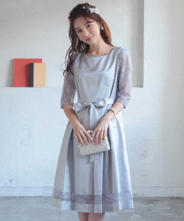 ワンピース パーティードレス シャンタン フレアドレス の通販はau Pay マーケット Floress