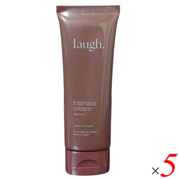 laugh. インティメイトクリーム 75g 5個セット スイートブーケ 保湿ケア デリケートゾーン用 弱酸性処方