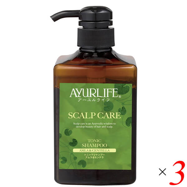 生活の木 スカルプケア トニックシャンプー アムラ＆センテラ 500mL 3本セット 頭皮ケア ノンシリコン アーユルヴェーダの通販は 13,839円