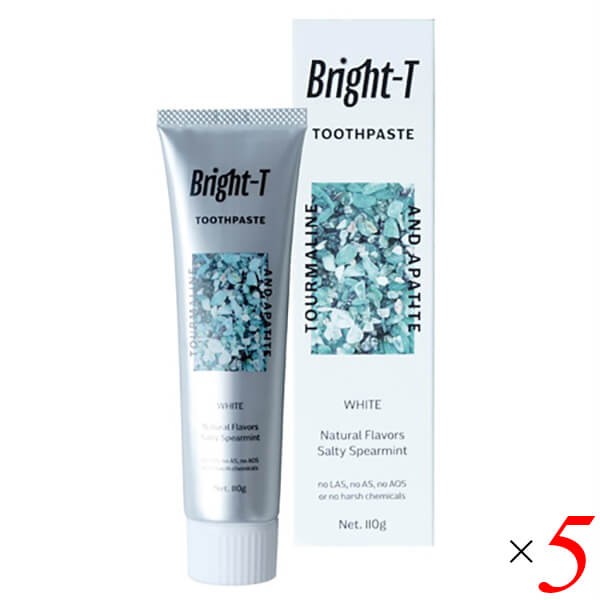 Bright-T ブライトティー 薬用歯磨き粉 110g 5個セット 医薬部外品 送料無料