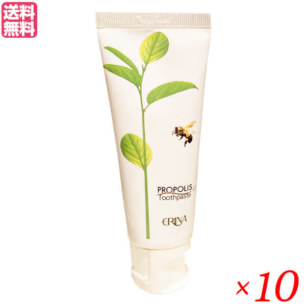 【当店最大16%+日曜5%】〜6/15(月)9:59！エリナ P歯磨き 95g 10本セットプロポリス 歯磨き ハミガキ 送料無料