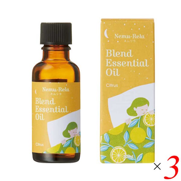 アロマ アロマオイル ベルガモット 生活の木 ネムリラ ブレンド精油 シトラス 30mL 3本セット 送料無料の通販は 10,360円