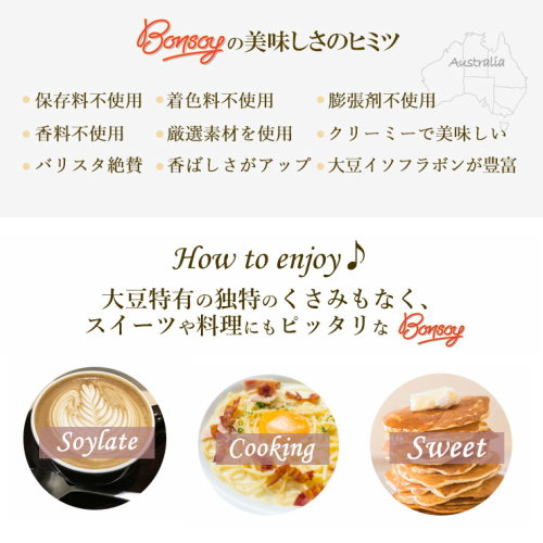 【ポイント最大+11%！】6周年！ボンソイ BONSOY 1L ２４本セット_4