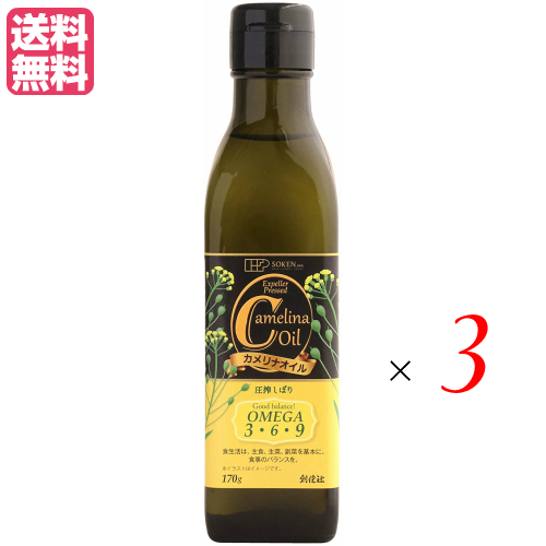 カメリナオイル 食用 創健社 カメリナオイル 170g 3本セットの通販は 5,690円