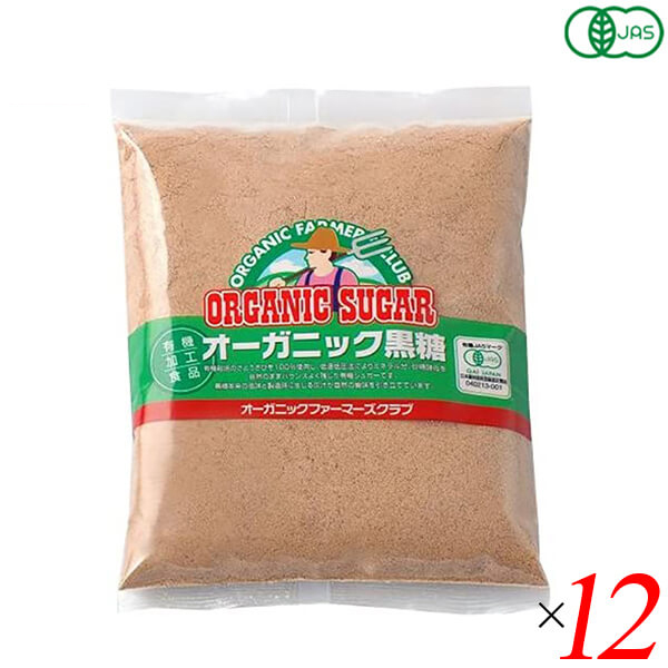 砂糖 黒糖 オーガニック 高橋ソース カントリーハーヴェスト オーガニック黒糖 400g 12袋セット 送料無料