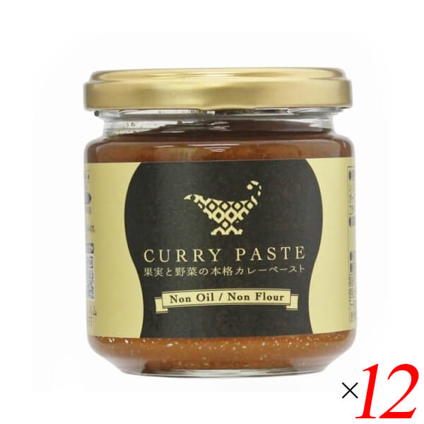 【ポイント最大+7%】超超祭！カレーペースト 瓶 インド ムソー 果実と野菜の本格カレーペースト 180g 12個セット 送料無料