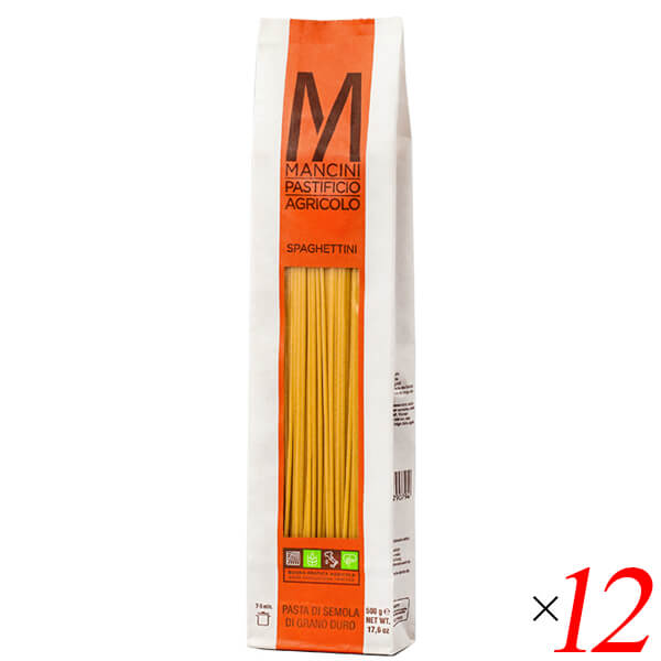 【当店最大16%+日曜5%】〜6/15(月)9:59！マンチーニ スパゲッティーニ 1.8mm 500g 12個セット スパゲティ パスタ スパゲッティ
