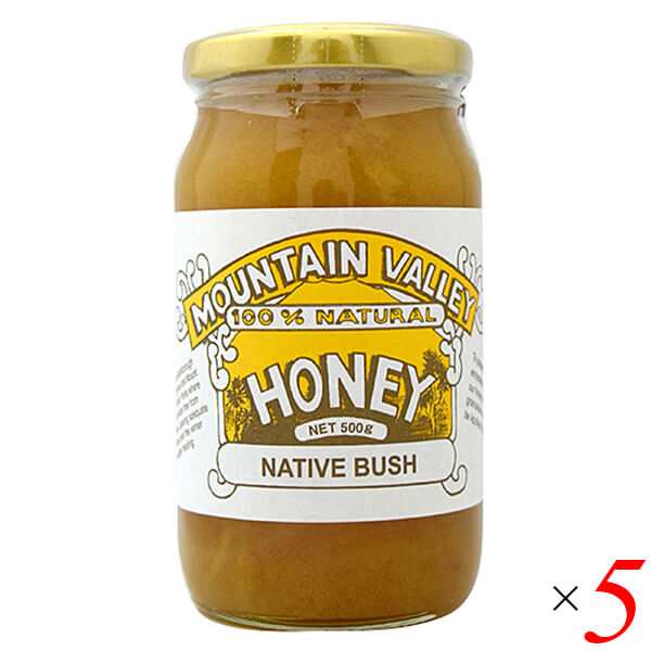 マウンテンバレー ネイティブブッシュ蜂蜜 500g 5個セット はちみつ ハチミツ 天然の通販は 13,745円