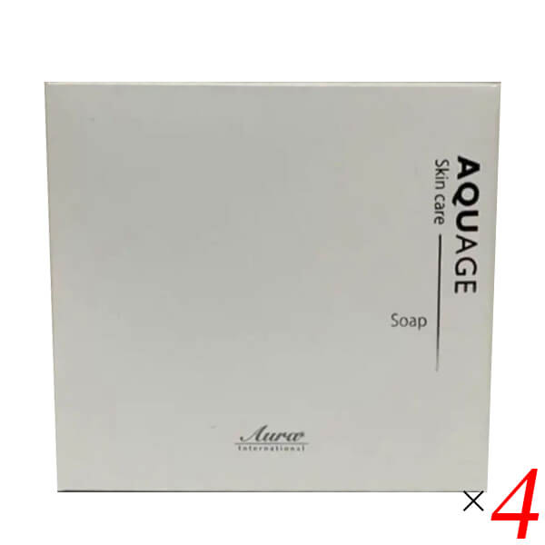 アクアージュ スキンケア ソープ 80g （わくねり石鹸） 4個セット アウラインターナショナル 洗顔 石鹸 保湿 送料無料の通販は 14,730円