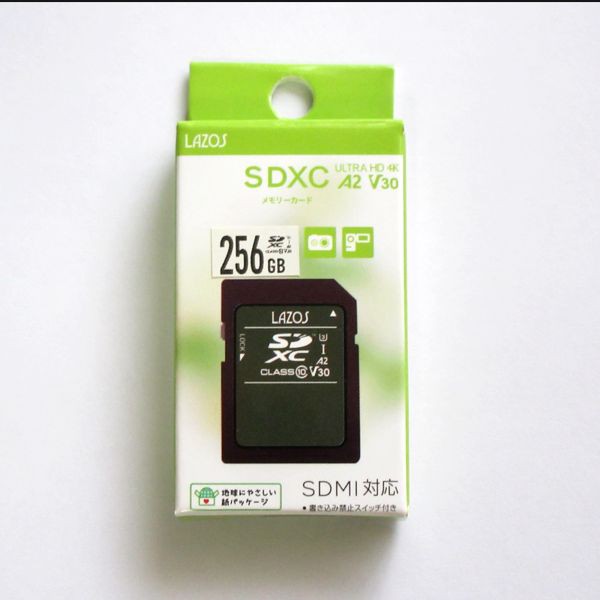 LAZOS SDカード SDXC 256GB クラス10 U3 A2 V30 L-B256SD10-U3V30A2 ネコポス可能の通販はau PAY  マーケット - Ｇｅｔ Ｓｈｏｐ au PAY マーケット店 | au PAY マーケット－通販サイト