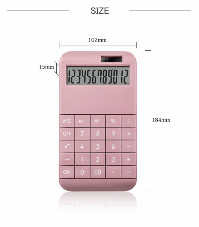 短納期 父の日 ギフト ミニ 電卓 12桁 ソーラー電池式 かわいい おしゃれ パステルカラー コンパクト 軽量 持ち運びしやすい オフィス 事の通販はau Pay マーケット Lurent