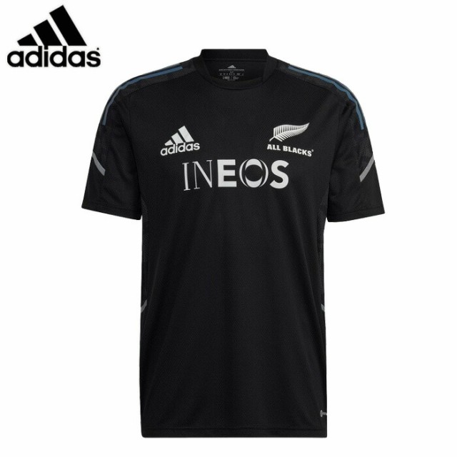 adidas/アディダス ラグビー トップス [qb060-hg7301 オールブラックスラグビーパフォーマンスTシャツ] Tシャツ_オールブラックス 【ネコポス可】