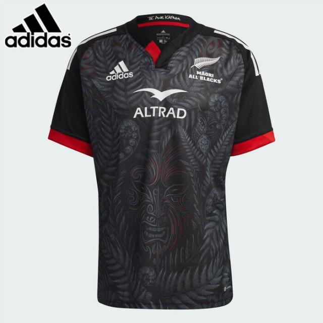 adidas/アディダス ラグビー トップス [co507-hg7323 マオリ・オールブラックスラグビーレプリカ ホームユニフォーム] レプリカシャツ_オールブラックス 【ネコポス対応】の通販は
