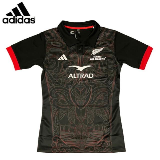 adidas/アディダス ラグビー トップス [kcg21-jm0154 Mマオリ・オールブラックスラグビーホームレプリカ] レプリカシャツ_オールブラックス 【ネコポス対応】