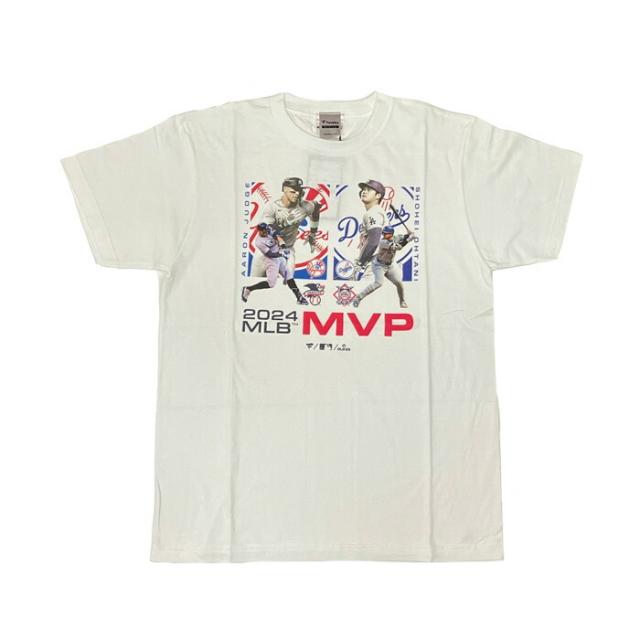 Fanatics/ファナティクス 野球 トップス [ml01-24fw-0142-wht ヤンキース ドジャース アーロン・ジャッジ × 大谷翔平 MVP 2024 コラボ Tシャツ] MLB_メジャーリーグ_Tシャツ_半袖_アーロン・ジャッジ選手_大谷翔平選手_ロサンゼルスドジャース【ネコポス対応】