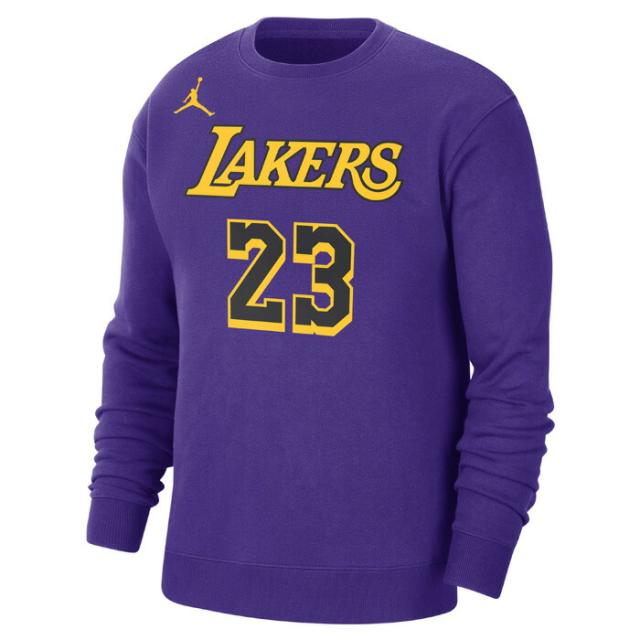 JORDAN/ジョーダン バスケットボール トップス [dn4718-508 ロサンゼルスレイカーズCSEスウェットシャツ] トレーナー_スウェットシャツ_スウェット_長袖_ロサンゼルスレイカーズ_NBA_レブロン 【ネコポス不可】