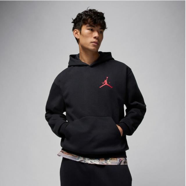 JORDAN/ジョーダン バスケットボール トップス [im9795-010 ジョーダン ジャンプマン フリース プルオーバー L/S フーディ] ジョーダン_JORDAN_パーカー_フーディ 【ネコポス不可】