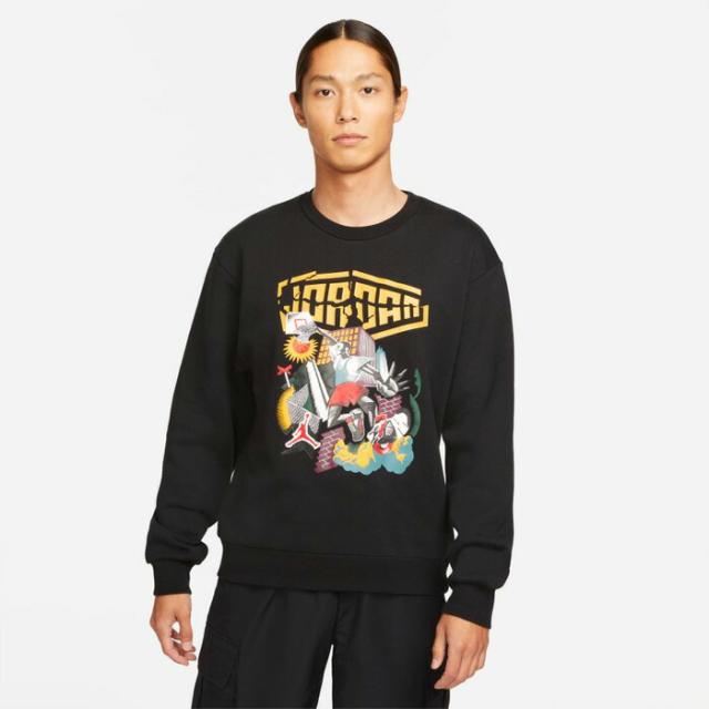 JORDAN/ジョーダン バスケットボール トップス [dc9616-010 SPRTDNAハイブリッドフリースL/Sクルー] ジョーダン_JORDAN_フリース_トレーナー_スウェット 【ネコポス不可】の通販は 6,765円