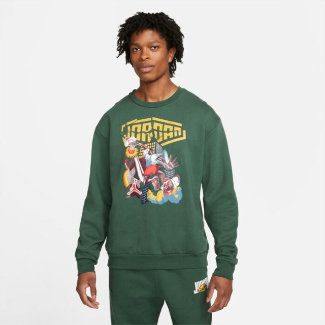 JORDAN/ジョーダン バスケットボール トップス [dc9616-333 SPRTDNAハイブリッドフリースL/Sクルー] ジョーダン_JORDAN_フリース_トレーナー_スウェット 【ネコポス不可】