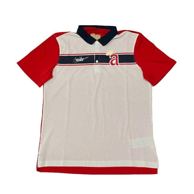 NIKE/ナイキ 野球 トップス [nkgp-116n-a93-00d Men'sNikeRewindStripePolo] CALIFORNIA ANGELS1993-96_カルフォルニアエンジェルス_MLB_メジャーリーグ_ポロシャツ_半袖【ネコポス対応】