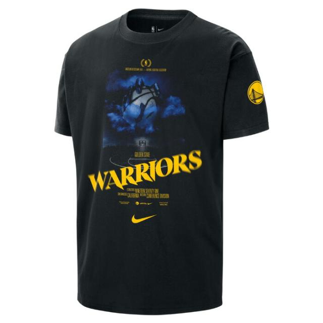 【ウォリアーズ】NIKE/ナイキ バスケットボール トップス [hj2695-010 GSWCTSOGCHALS/STシャツ] プラシャツ_Tシャツ_ウォリアーズ 【ネコポス対応】