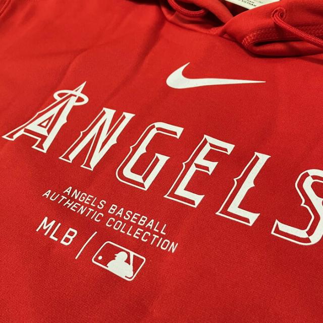 NIKE/ナイキ 野球 トップス [nac3-163n-ang-j37 ACTFHOODIEPO] LOSANGELESANGELS_ロサンゼルスエンゼルス_MLB_メジャーリーグ_パーカー_スウェット_フーディ_長袖 【ネコポス不可】の通販は