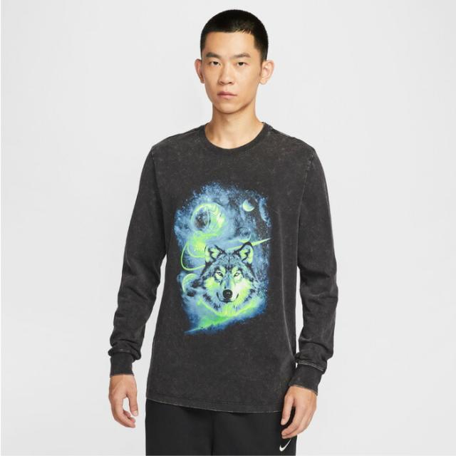 NIKE/ナイキ バスケットボール トップス [hv1763-010 フォト L/S Tシャツ] Ｔシャツ_ロングTシャツ_ロンT_長袖_部活_練習着/2025FW【ネコポス不可】