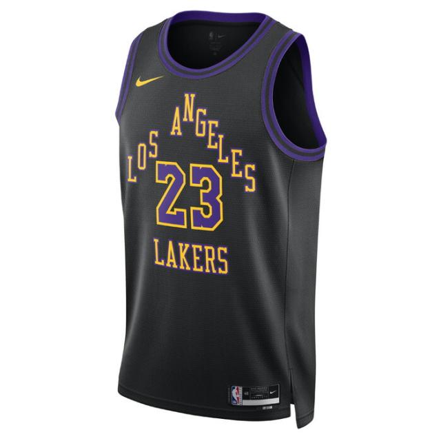 NIKE/ナイキ バスケットボール トップス [dx8506-012 LAL DF SWGMN JSY CE 23 タンクトップ] ロサンゼルスレイカーズ_レプリカ_レブロン_NBA 【ネコポス不可】
