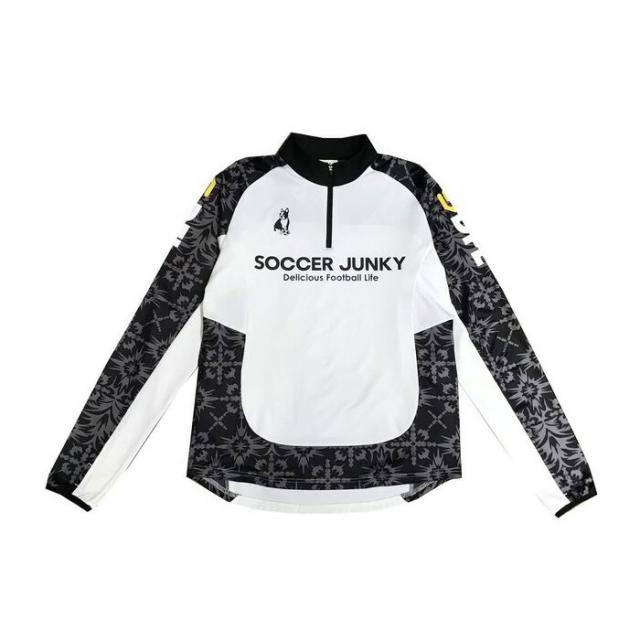 Soccer_Junky/サッカージャンキー サッカー/フットサル トップス [sj25d12-1 フルールドゥリ フリースライニング トレーニングハーフジップ] トレーニングウェア_長袖_ロングTシャツ_ハーフジップ 【ネコポス不可】