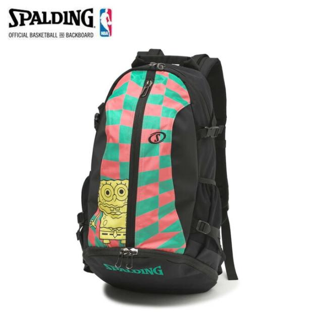 SPALDING/スポルディング バスケットボール バッグ [40-007sbc ケイジャースポンジ・ボブ チェッカーフラッグ] リュック_バックパック 【ネコポス不可】