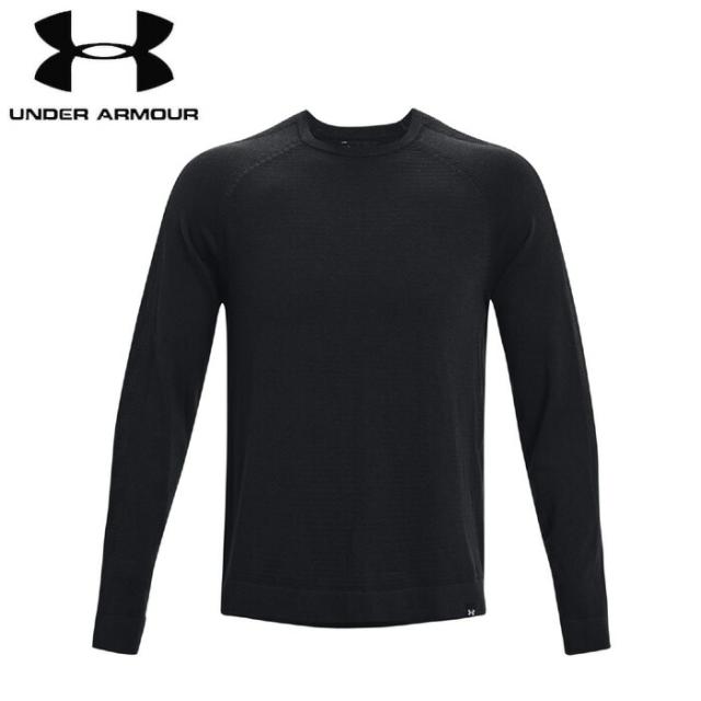under_armour/アンダーアーマー ゴルフ トップス [1373684-001 インテリニットクルーネックセーター] ロングシャツ_長袖_セーター_ゴルフウェア 【ネコポス不可】