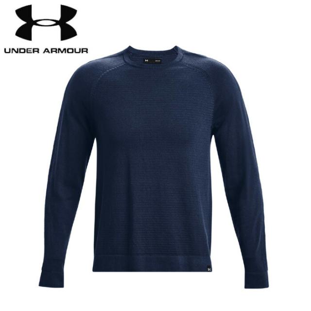 under_armour/アンダーアーマー ゴルフ トップス [1373684-408 インテリニットクルーネックセーター] ロングシャツ_長袖_セーター_ゴルフウェア 【ネコポス不可】 12,375円